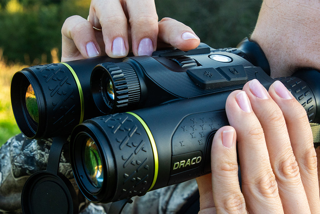 Pixfra Draco D635-4K – Flagship 4K Multispectral Thermal Binoculars with Laser Rangefinder